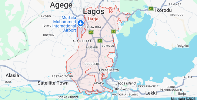 ikeja service area map image